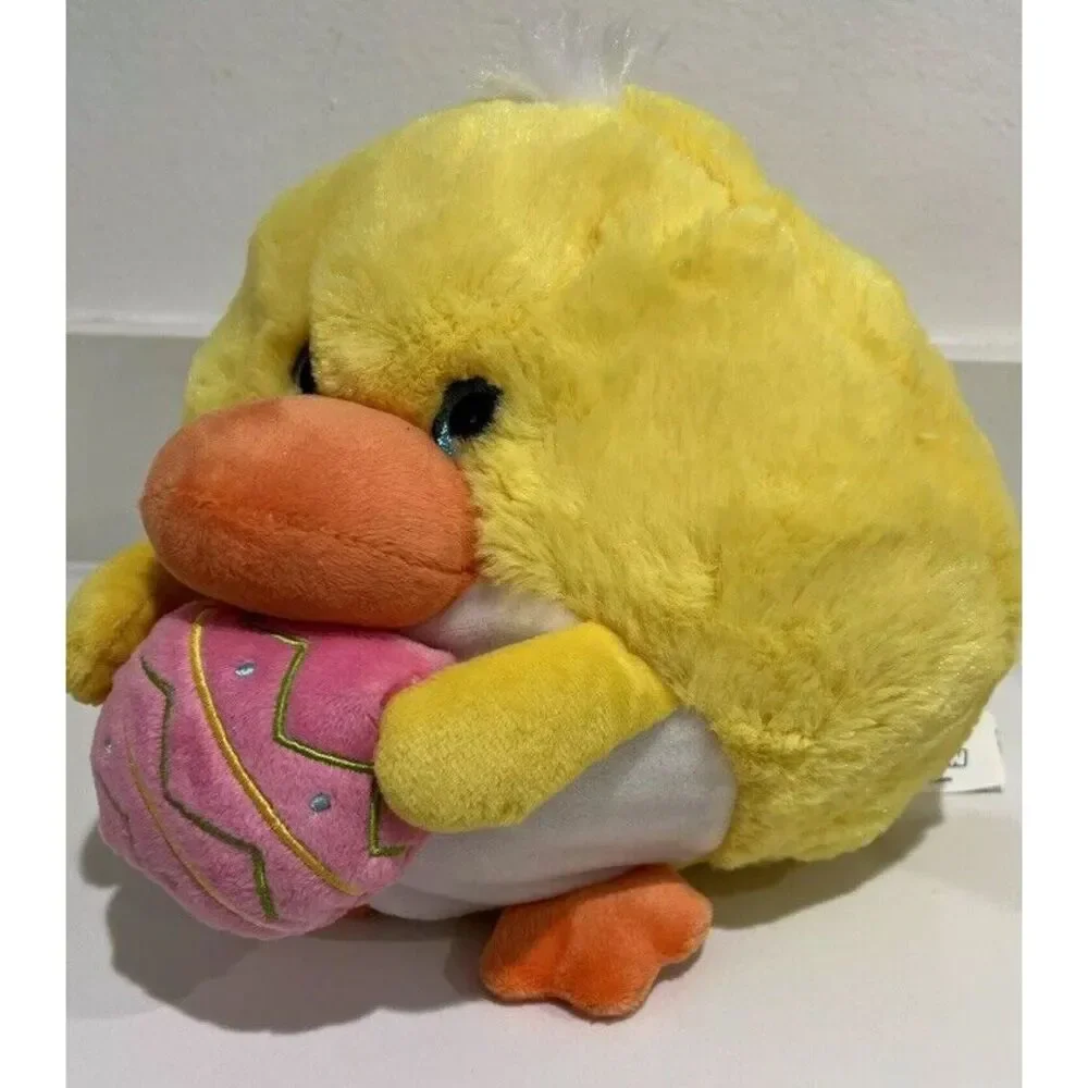 HugFun Round Yellow Chick Plush 8